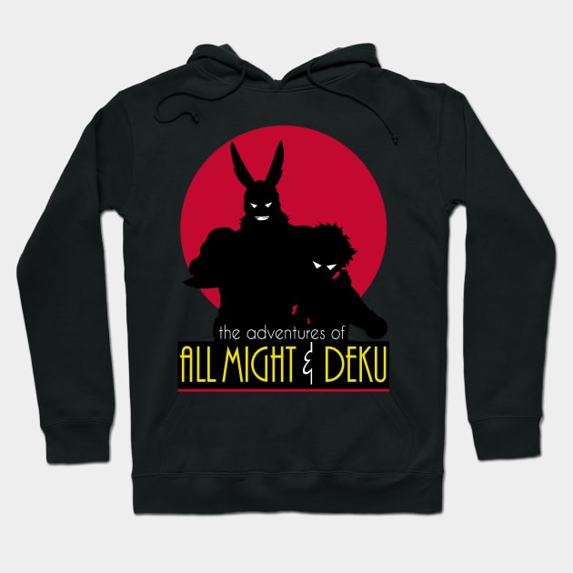 The Adventures of All Might & Deku Hoodie by maikeandre